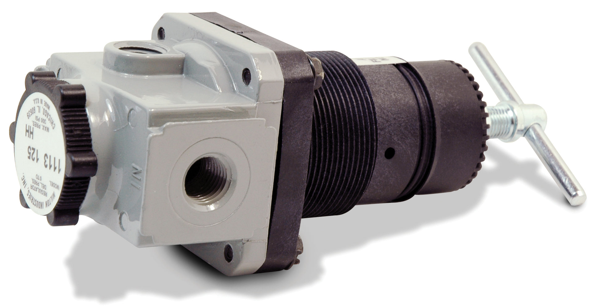 1/4 Inch NPT 5 - 125 Psi 50 Scfm Die-Cast Aluminum Heavy Duty Air Line Regulator
