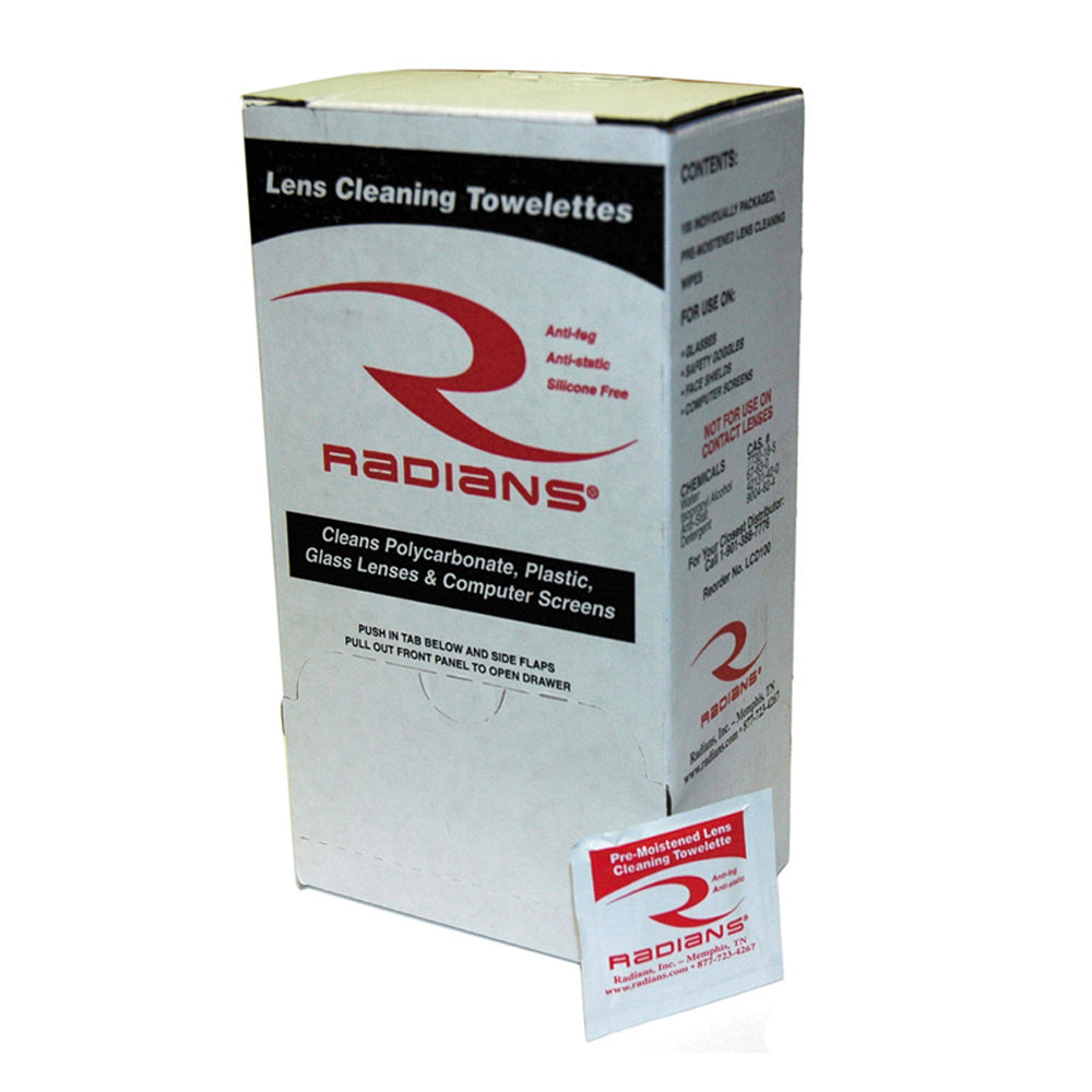 Lens Cleaning Towelette Dispenser - 100 Per Box