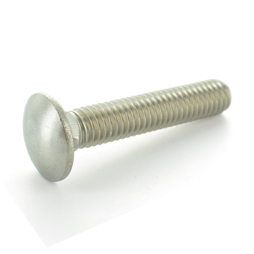 5/16-18 x 1 Inch Inch Coarse Plain 18-8 Stainless Steel Round Head Carriage Bolt Coarse Plain 18-8 Stainless Steel Round Head Carriage Bolt