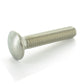 3/8-16 x 2-1/2 Inch Coarse Plain 18-8 Stainless Steel Round Head Carriage Bolt