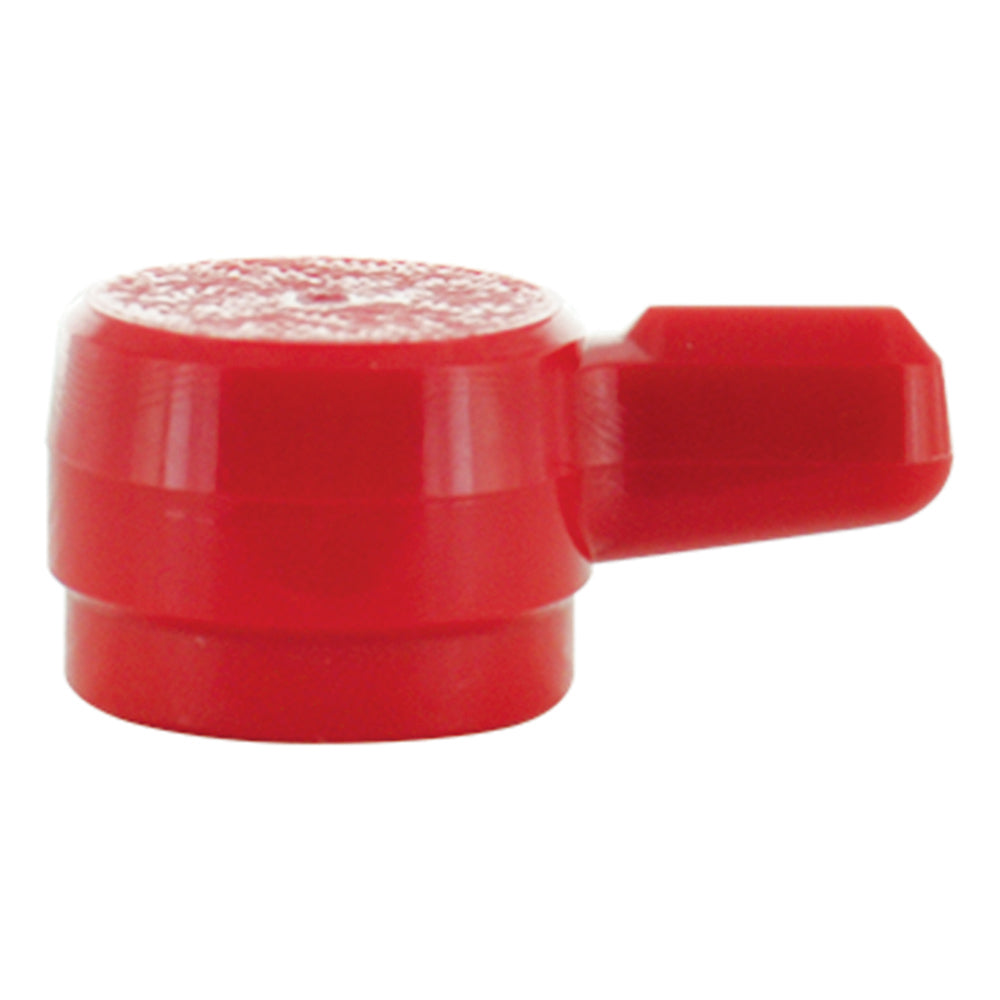 Red "L" Shaped Thumb Screw Knob - #10 (9/16 Inch Diameter)