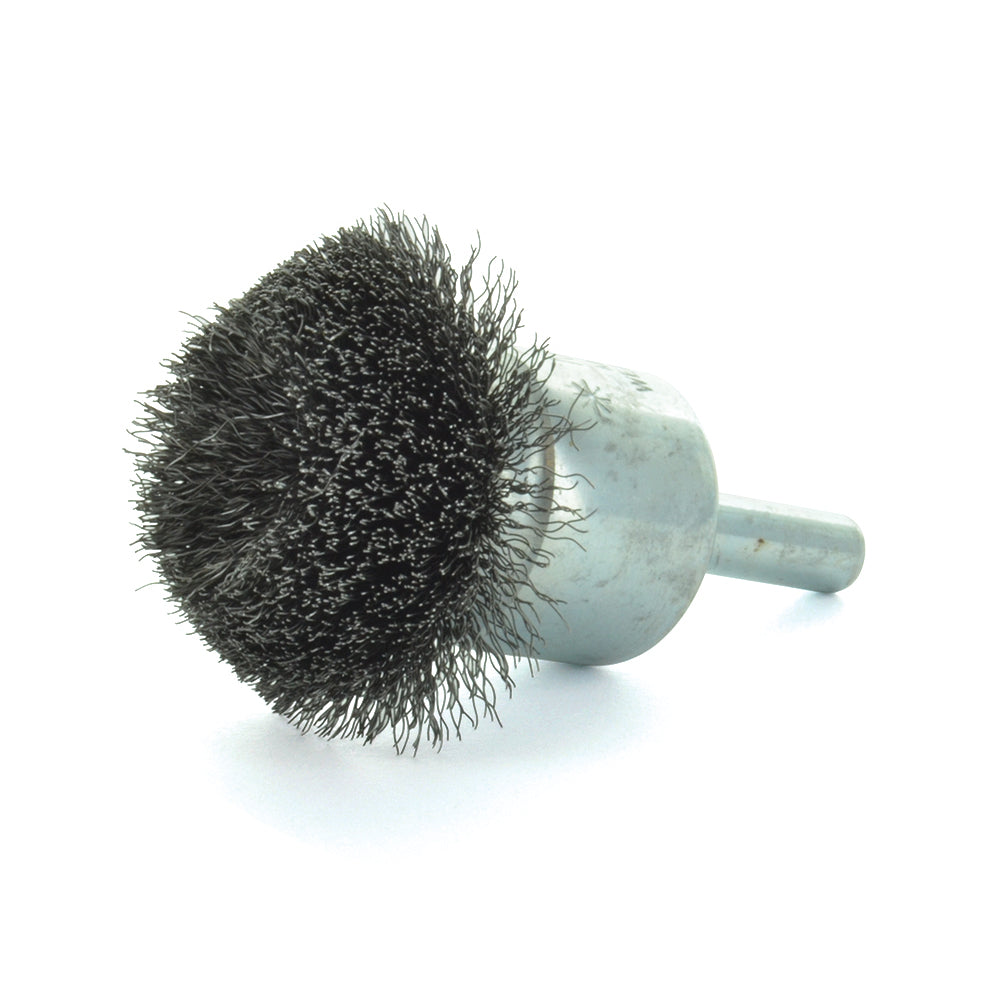 1-3/4 Inch X 0.0118 Inch X 1/4 Inch Stem Carbon Steel Crimped Wired Cup Brush