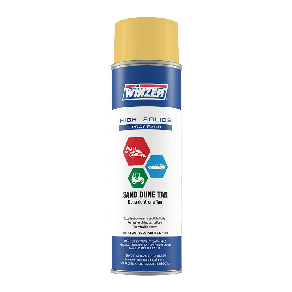 Winzer High Solids Flat Sand Dune Tan Spray Paint 16 Oz Net Wt - Aerosol