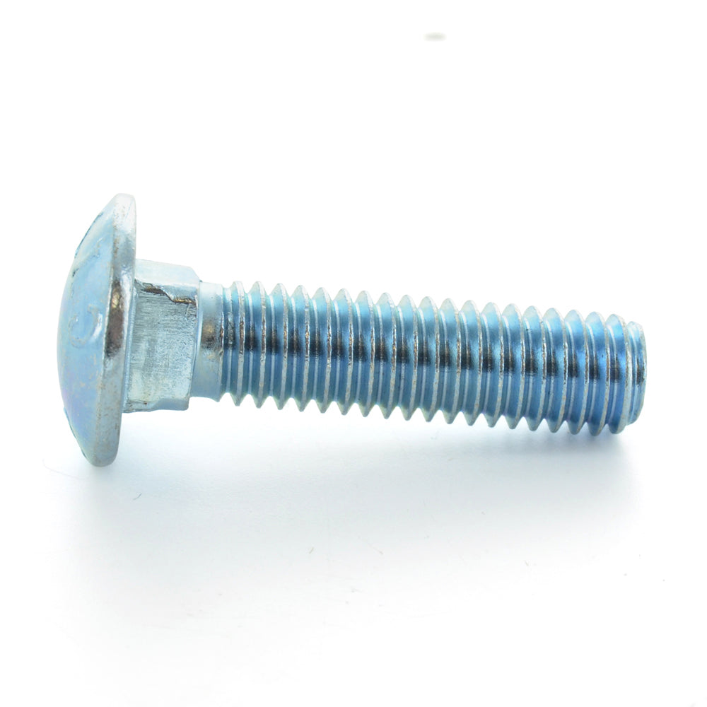 3/8-16 x 6 Inch Coarse Zinc Plated A307 Grade A Round Head Carriage Bolt