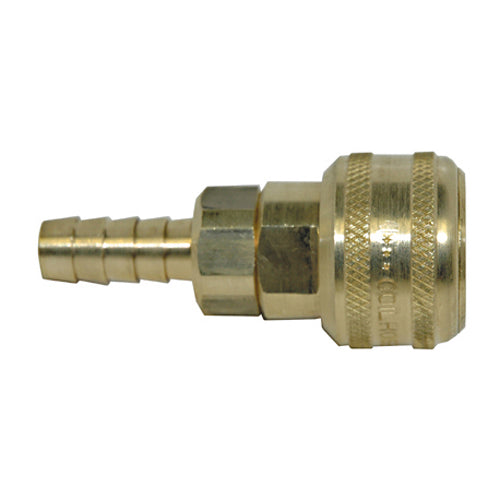 1/4 Inch Basic Size Automatic Industrial Interchange Coupler 3/8 Inch Hose Barb