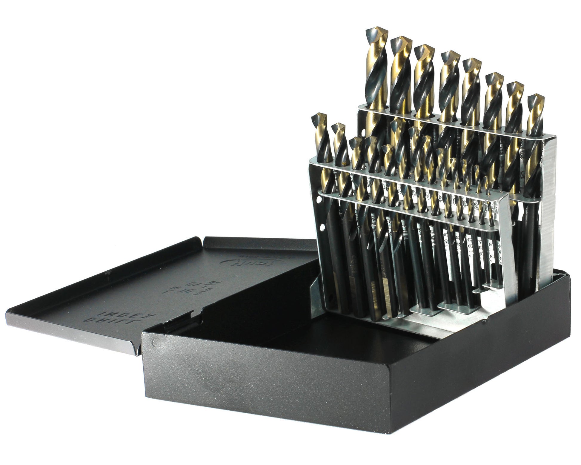 21 Piece Mechanics Length Drill Set With Black Index