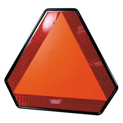 16-1/4 Inch X 14 Inch Fluorescent Orange Center Plastic Smv Emblems With Backplate