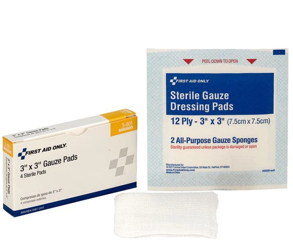3" x 3" Gauze Dressing Pad