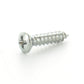 #8 x 1-1/2 Inch Oval Head Type-Ab Self-Tapping Sheet Metal Screw Chrome Alloy Steel