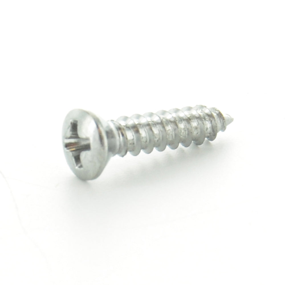 #8 x 2 Inch Chrome Alloy Steel Oval Head Type-Ab Self-Tapping Sheet Metal Screw