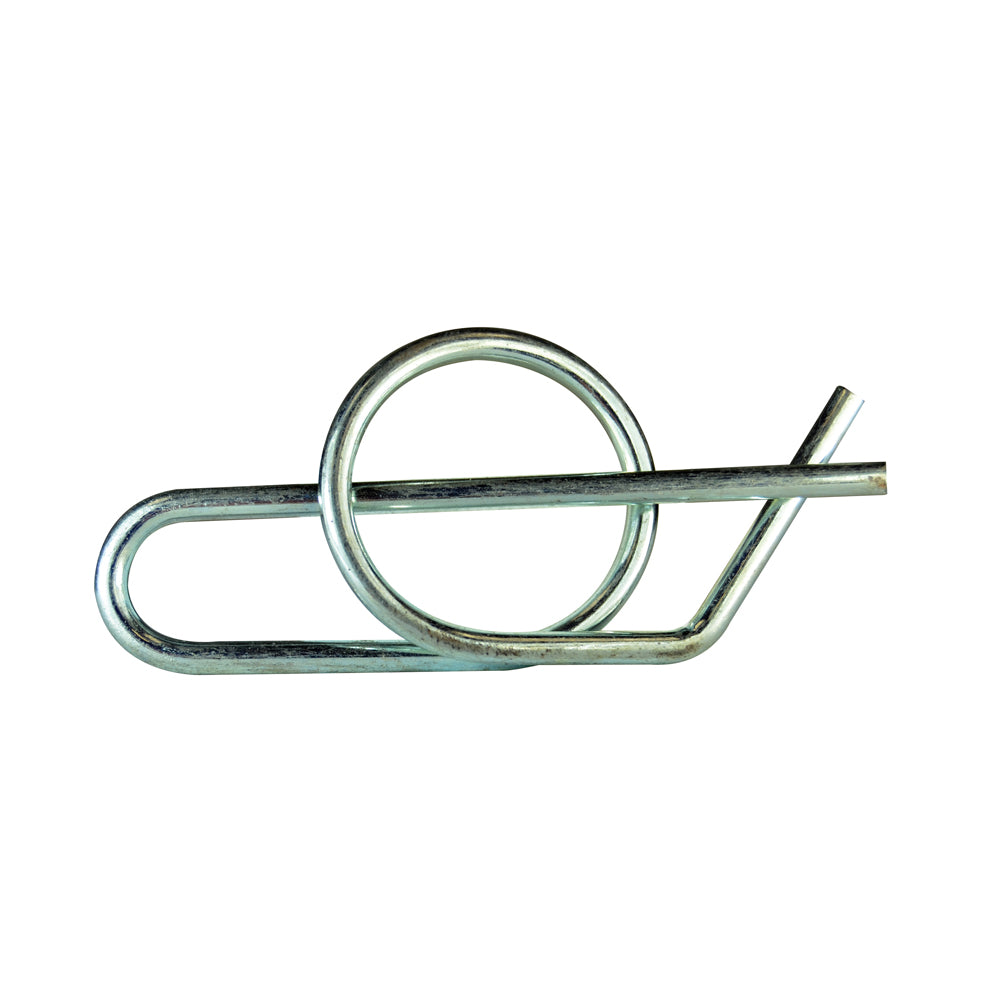 2.506 Inch Locking Cotter Pin Fits Shaft 7/8 Inch Heavy Zinc Coated Ring Clip