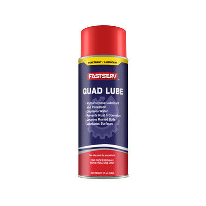 Fastserve Quad Lube Penetrant/Lubricant - 12 Oz Net Weight - Aerosol