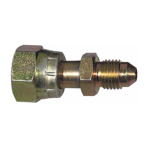 3/8 Inch 6000 Psi Zinc Plated Carbon Steel Male JIC 37 Degree To Female O-Ring Swivel Adapter