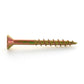 #8 x 2 Inch Yellow Zinc Plated Steel Slotted/Phillips Flat Head Wood Screw
