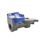 1/2-14 Nptf Blue Urethane Seal Plated Aluminum Service Premium Gladhand