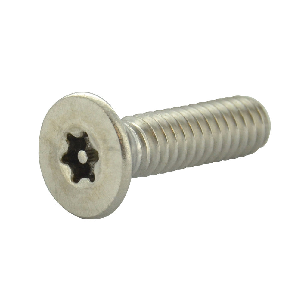 #6-32 x 3/4 Inch Stainless Steel Torx Pin Flat Head Resistant Machine Screw