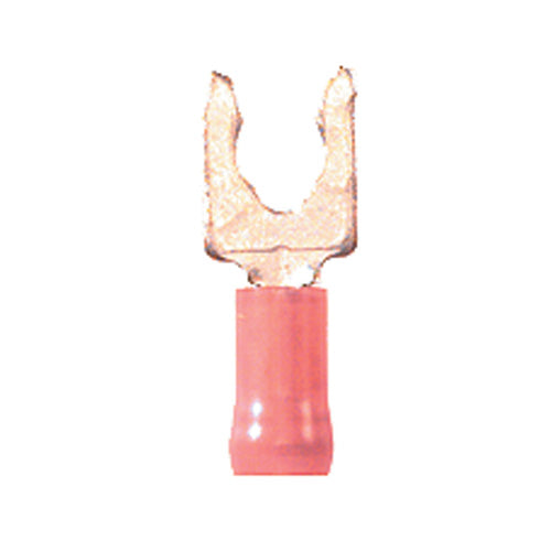 22-18 Gauge Snap Spade Terminal #8 Stud Nylon Insulated Red