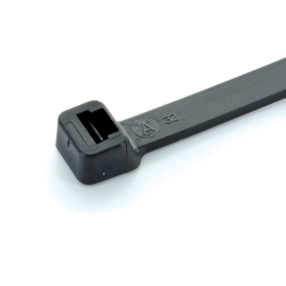 36 Inch X 0.34 Inch Lashing Tie Black - 50 Per Pack