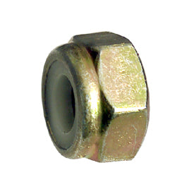 M8 x 1 Fine Din 985 Clear Zinc Class 10 Nylon Insert Lock NutThis size only available in clear zinc