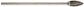 1/2 Inch Flame 1/4 Inch X 6 Inch Shank Sf-5L6 Miniature Carbide Bur