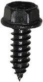 1/4 Inch x 3/4 Inch Hex Head Phillips Drive Black Zinc Steel Sheet Metal Screw