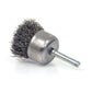 1-3/4 Inch x 0.012 Inch x 1/4 Inch Stem Mounted Carbon Steel Crimped Wired Cup Brush