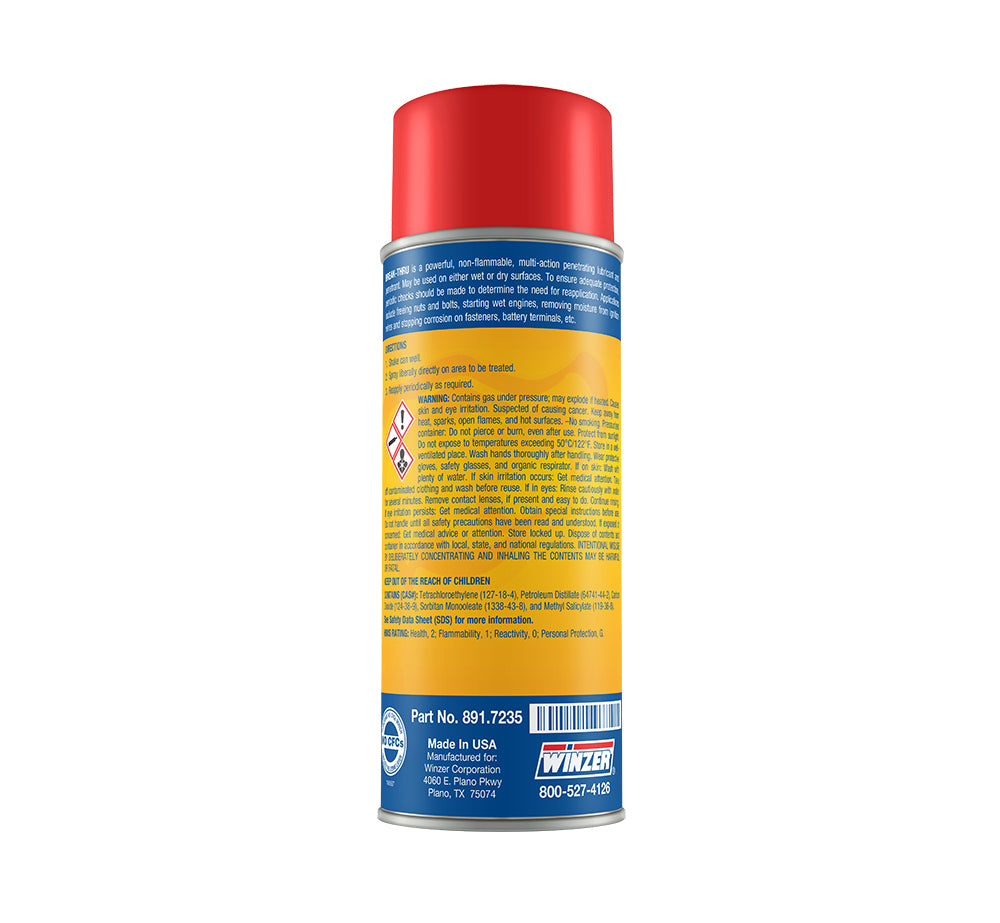 Winzer Break-Thru Non-Flammable Penetrant - 16 Oz Net Weight - Aerosol