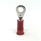 22-18 Gauge Nylon Insulated Ring Terminal Red #8 Stud