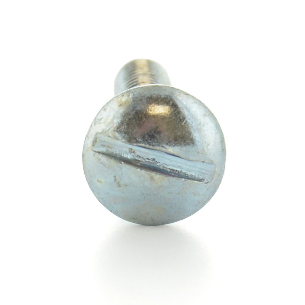 1/4-20 x 1-1/2 Inch Coarse Zinc Plated Steel Slotted Drive Truss Head Machine Screw