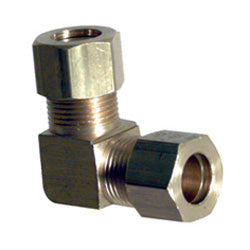 1/2 Inch Brass 90 Degree Compression Tube Union Elbow