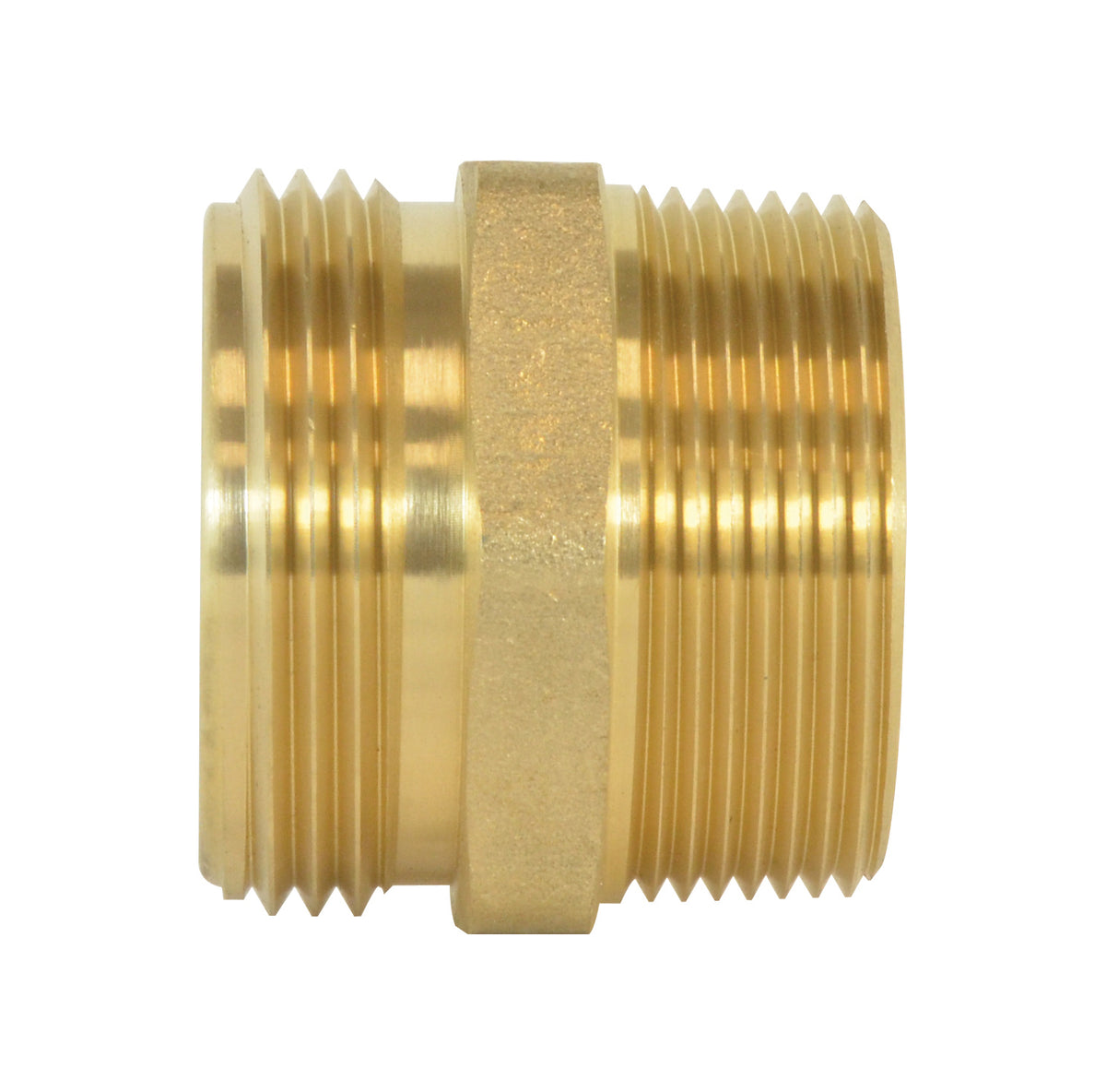 1-1/2 Inch 1200 Psi Male Hex Nipple Fire Hose Adapter Brass