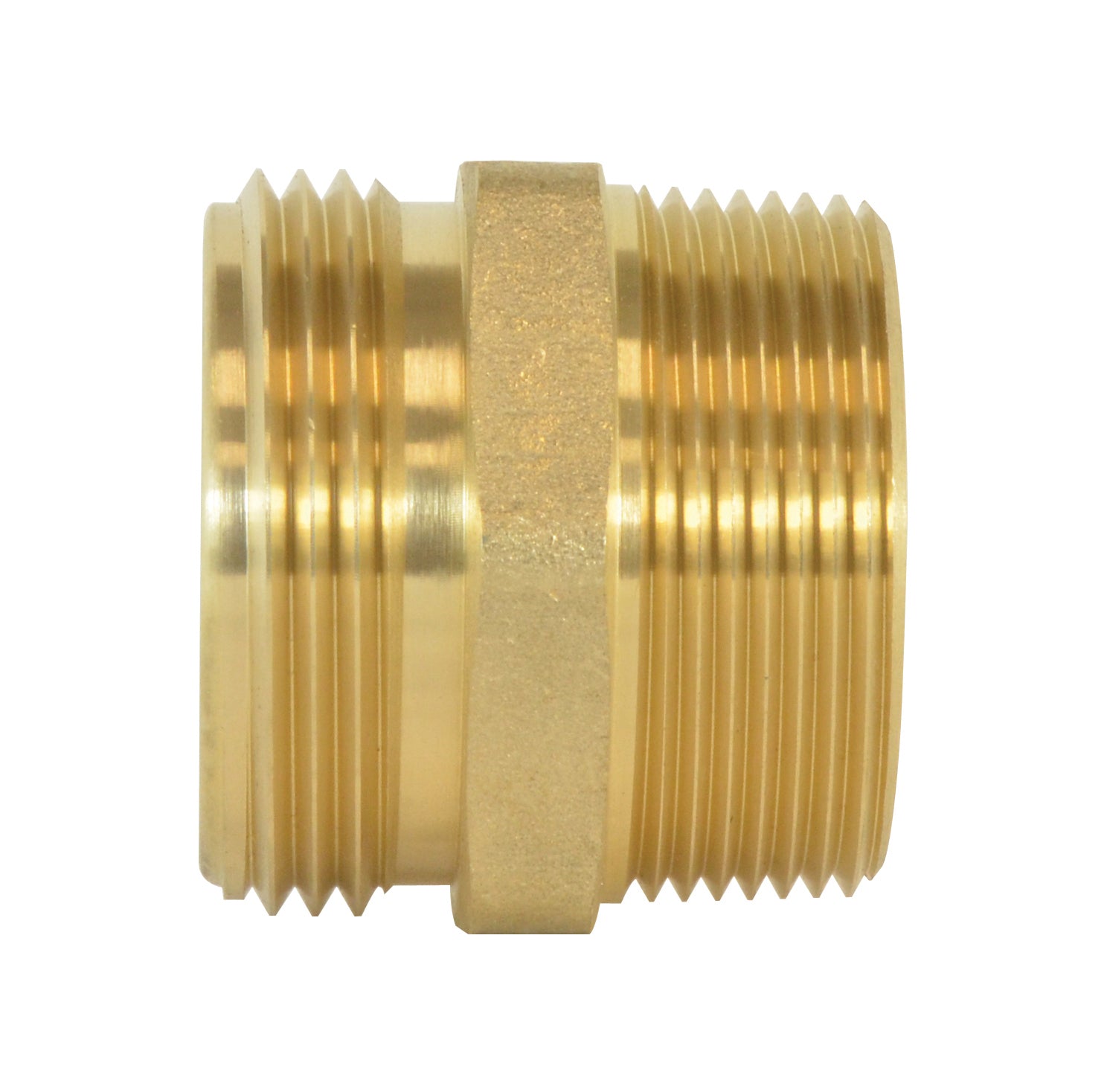 1-1/2 Inch 1200 Psi Male Hex Nipple Fire Hose Adapter Brass