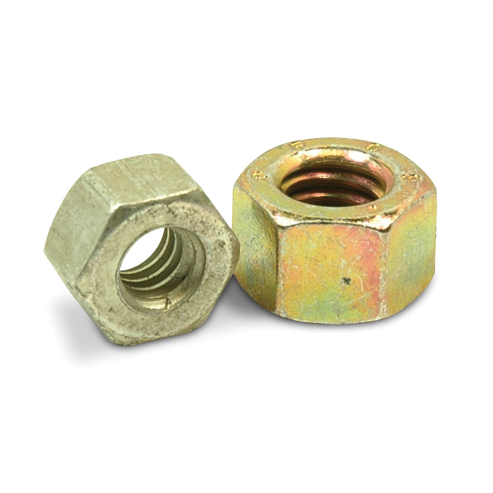 1/4-20 Coarse Cadmium Yellow Zinc and Wax Grade L9 Finished Hex Nut