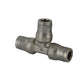 M6 Nickel Plated Brass Push-In Tube Union Tee