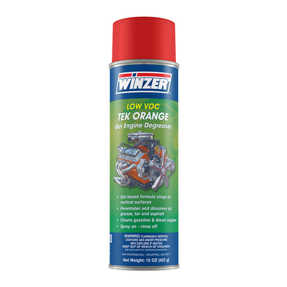 Winzer Tek Orange Low Voc Gel Engine Degreaser - 15 Oz Net Weight Aerosol