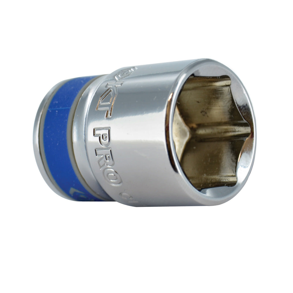 M14 x 3/8 Inch Metric Chrome Vanadium Alloy Steel 6 Point Socket