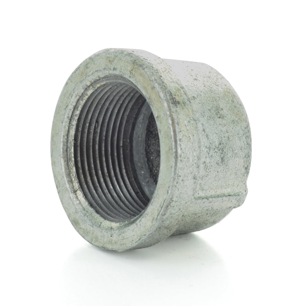 1/8" Schedule 40  Female NPT Galvanized Welded Malleable Iron Pipe End Cap USA