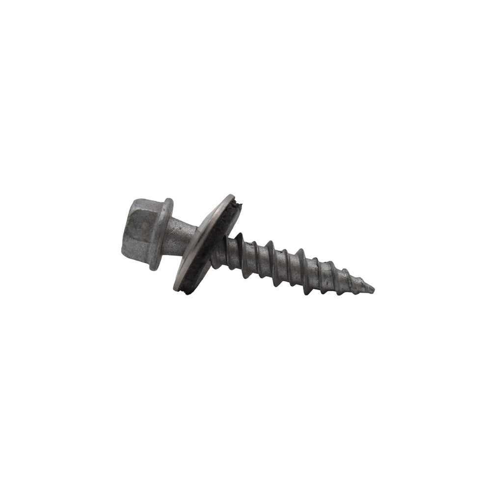#10 x 2" Unslotted HI-Hex Washer Head Type 17 Screw w/SS Bonded Sealing Washer for Metal to Wood- Weather Coated