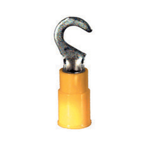 12-10 Gauge Hook Terminal #10 Stud PVC Insulated Yellow
