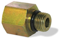 1" x 3/4" 3000 Psi Clr Trivalent Chromate Crbn Steel Male Boss O-Ring To Female Pipe Adapter Male Boss O-Ring Adapter