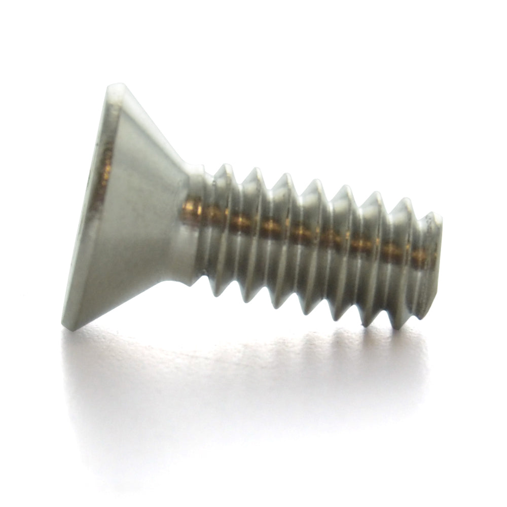 #10-24 x 1 Inch Coarse Plain 18-8 (A2) Stainless Steel #2 Phillips Drive Flat Countersunk Head Machine Screw