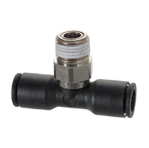 1/4 Inch X 1/2 Inch Male BSPT X Compression Glass Filled Nylon Tube Male Branch Tee