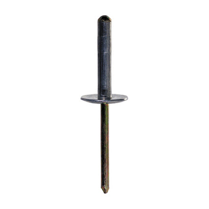0.500 - 0.781 Inch Grip 3/16 Inch Dia X 0.978 Inch 5056 Aluminum Large Flange Dome Head Multi-Grip Blind Rivet - 1000 Per Box