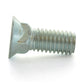 1/2-13 x 2-1/4 Inch Coarse Zinc Plated Grade 5 Flat Head Plow Bolt