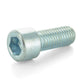 M5 x 0.8 x 10 Mm Coarse Clear Zinc Alloy Steel Socket Cap Screw