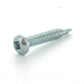 #10-16 x 1-1/2 Inch Zinc Plated Steel #3 Point Pan Head Self-Drilling Tek Screw