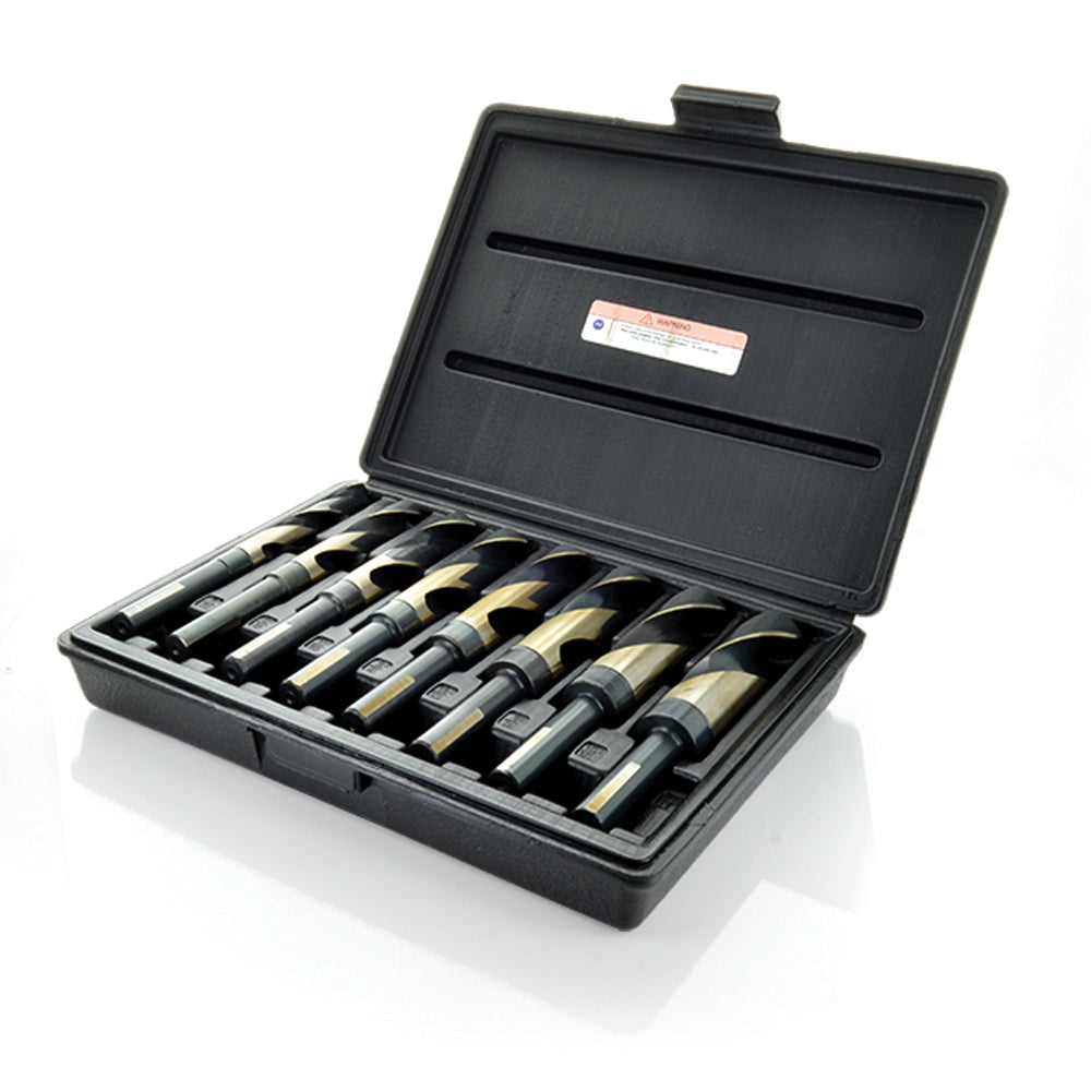 8 Piece High Molybdenum Tool Steel Silver and Deming Drill Bit Set With Plastic Index