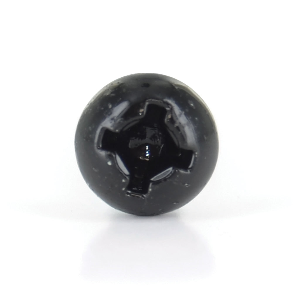 #8 x 3/4 Inch Painted Self-Drilling Pan Head Square Drive Screws - Black