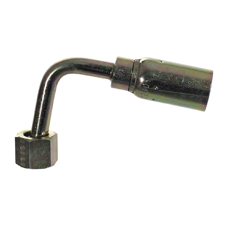 Female O-Ring Face-Seal Swivel 90° Long Drop Elbow 3/4 Inch X 3/4 Inch Tube