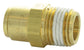 1/2 Tube  x 1/2 Inch Brass Male Push On Air Brake Connector
